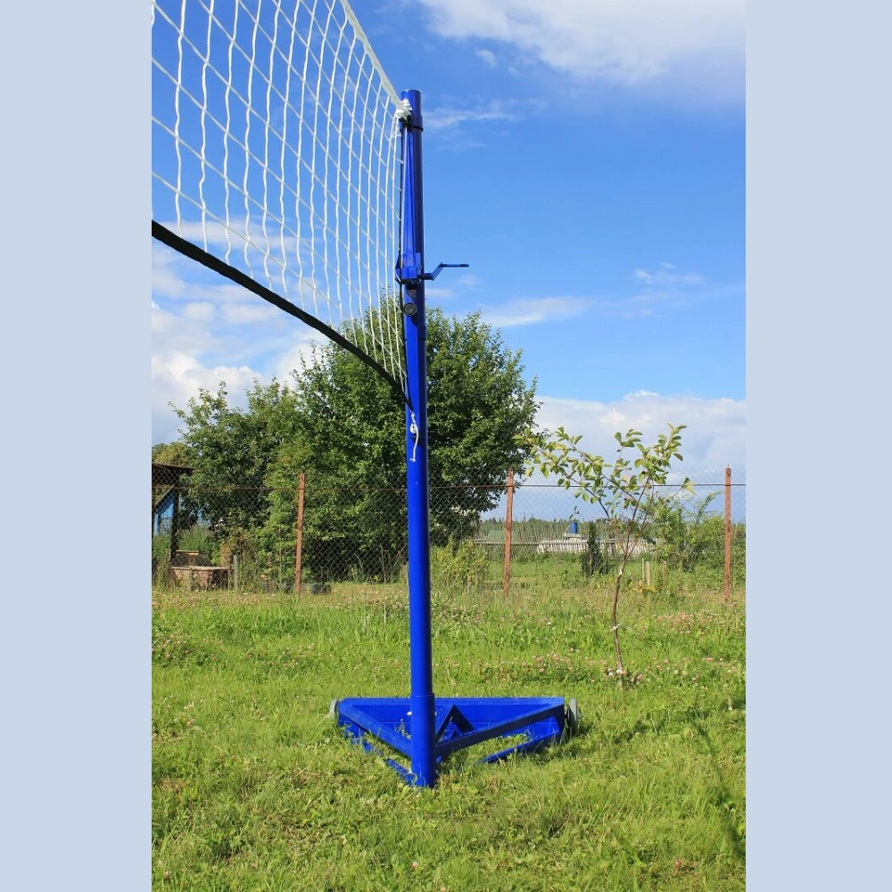Стойки волейбольные мобильные универсальные с противовесом 80 кг с механизмом натяжения сетки Pioner A1471254