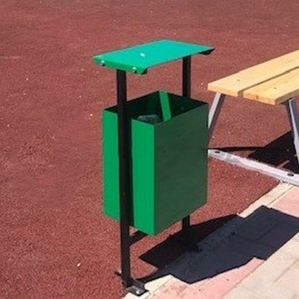 Урна для мусора  прямоугольная с навесом «Бабочка» Pioner A11037