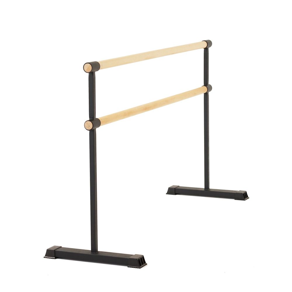 Переносной хореографический станок регулируемый двухрядный. Дуб Pioner A14008