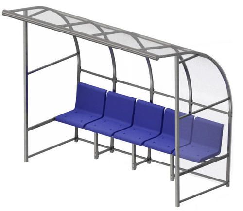 Скамейка для запасных игроков с навесом на 2 посадочных места   Pioner A14462