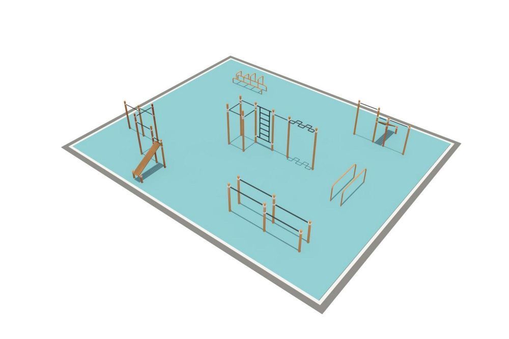 Районная площадка для Воркаут и WRK  Pioner A16736