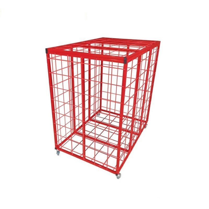 Контейнер сетчатый для мячей с крышкой (разборный)  Pioner A12715