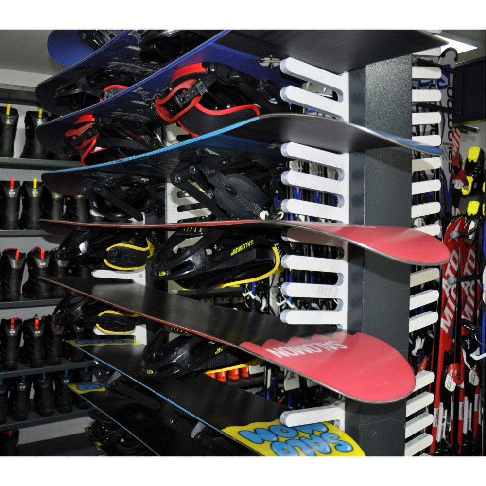 Стеллаж Премиум СП-3 для сноубордов, двухсторонний 219х215х90см  SP32-76