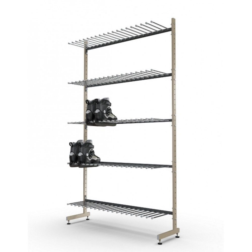 Стеллаж Стандарт для коньков и роликов, односторонний 205х125х34см  KS-25