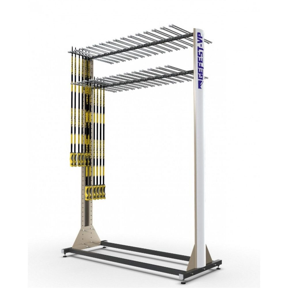 Стеллаж Премиум для лыжных палок, двухсторонний 219х243х67см  LPP-376