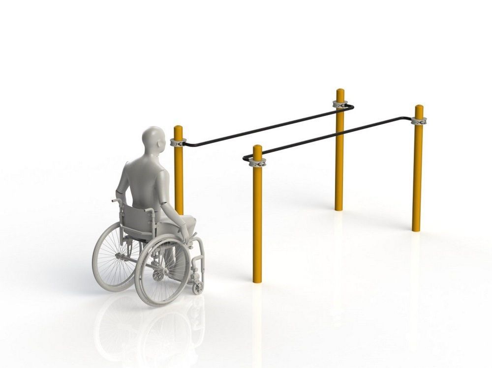 Брусья параворкаут параллельные для колясочников  Pioner A11792