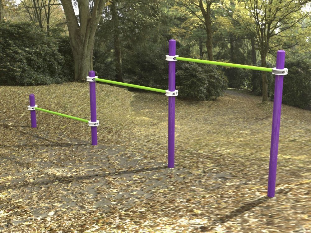 Перекладины для отжимания и подтягивания Воркаут Pioner A16856