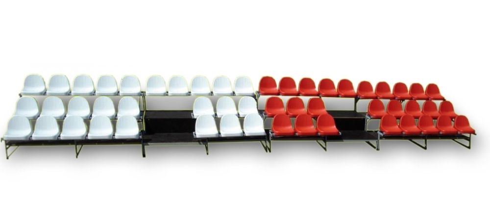 Трибуна передвижная 3-рядная 52 места