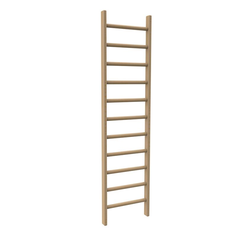 Стенка шведская, гимнастическая перекладина D32 мм, массив 80 мм, 2,35х0,6 м Pioner A17608