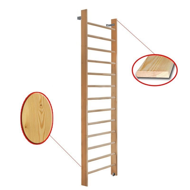 Стенка гимнастическая 280х80см массив.сосна  Pioner A15930