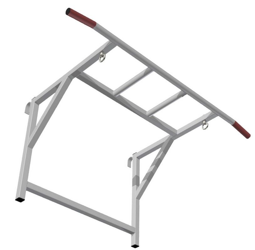 Тренажер навесной для шведской стенки цельно-сварная конструкция, три хвата,  Pioner A12307