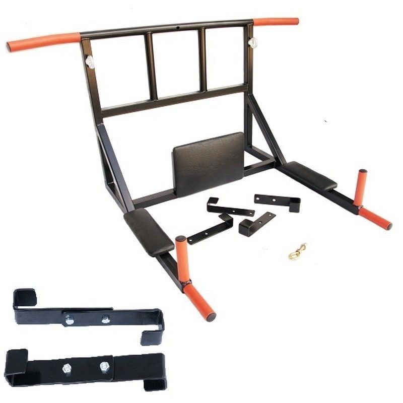 Турник-Брусья-Пресс 3 в 1 универсальный, навесной-настенный  Pioner A17858