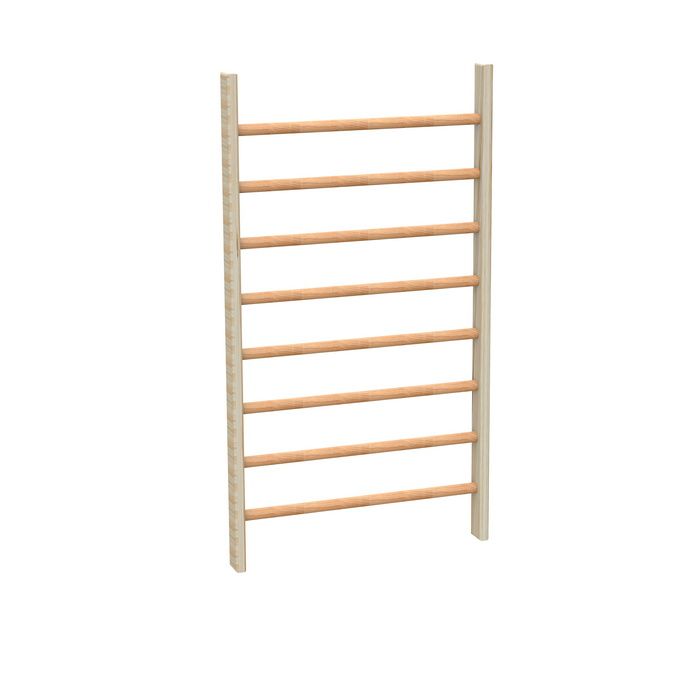 Стенка шведская, гимнастическая (в разобранном виде) массив 90 мм, 2,4х0,8 м Pioner A17462