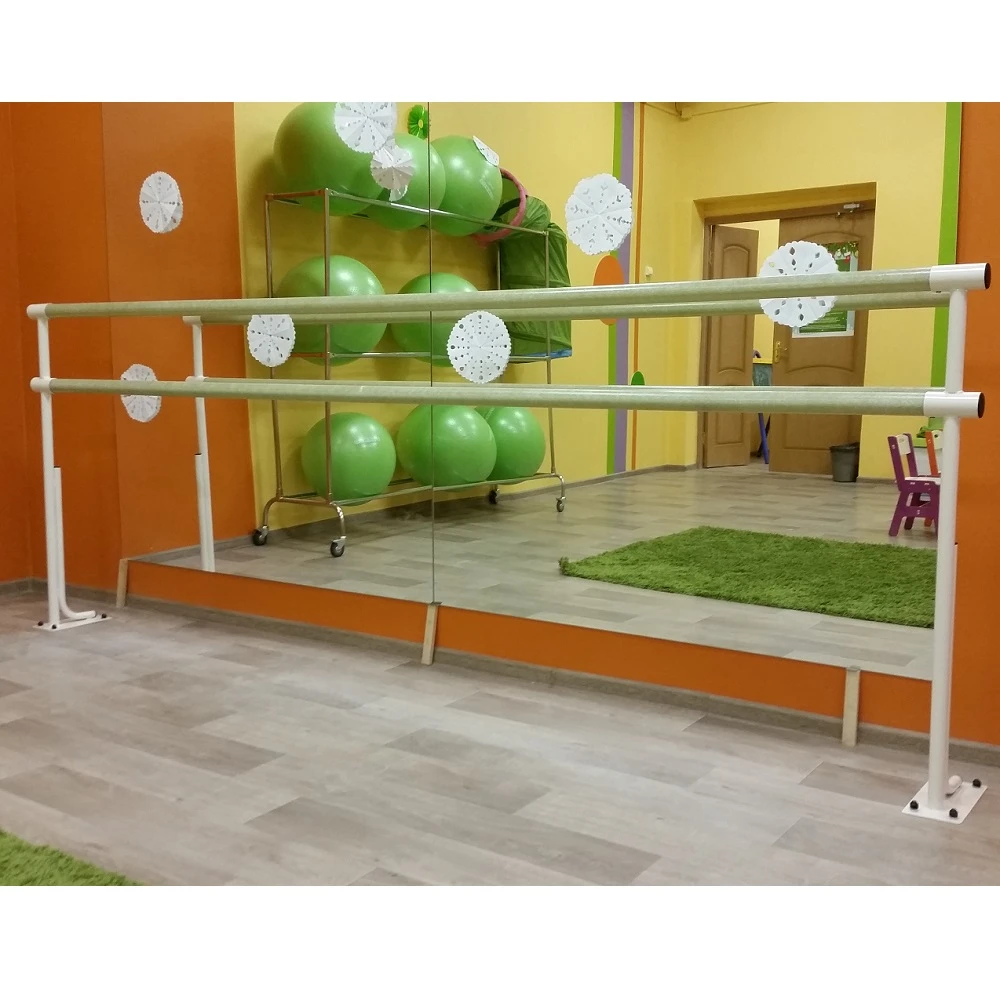 Кронштейн для хореографического станка напольный двухрядный