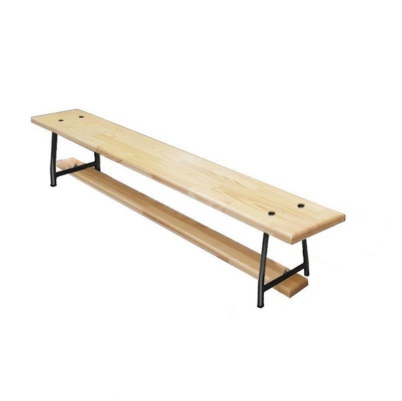 Скамейка гимнастическая ЭКОНОМ 100 см (щит дерево) ножки метал  Pioner A12749