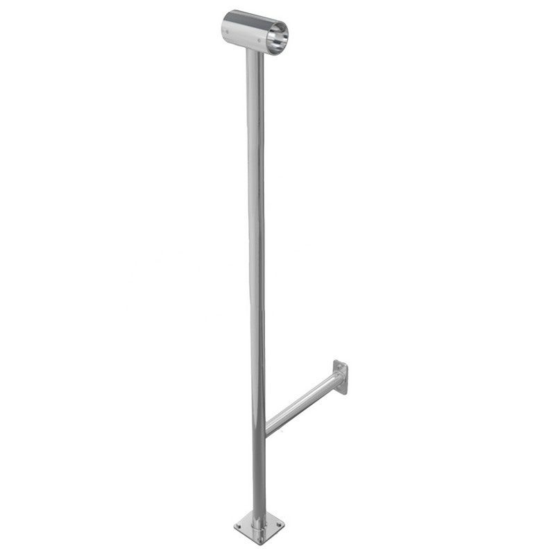 Опора балетного станка  однорядного пристенно-напольного  из нержавеющей стали Pioner A14191