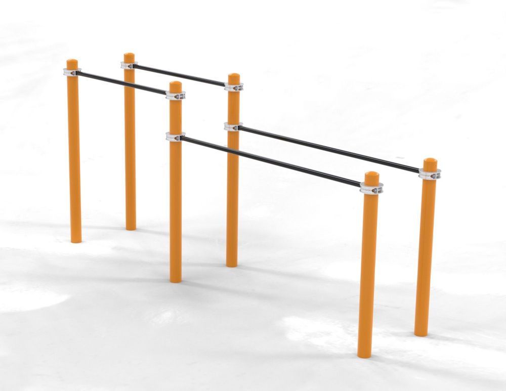 Брусья двойные разновысотные Воркаут  Pioner A17337