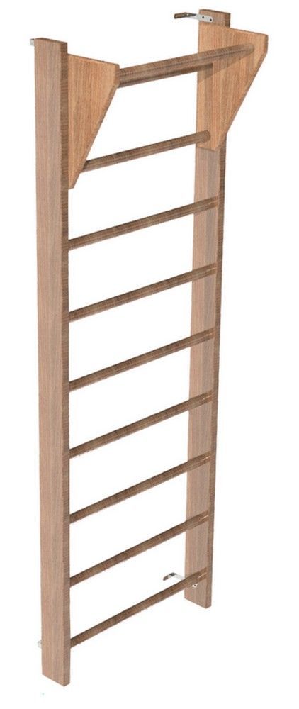 Стенка гимнастическая шведская 80х280см, с турником Премиум  Pioner A17812