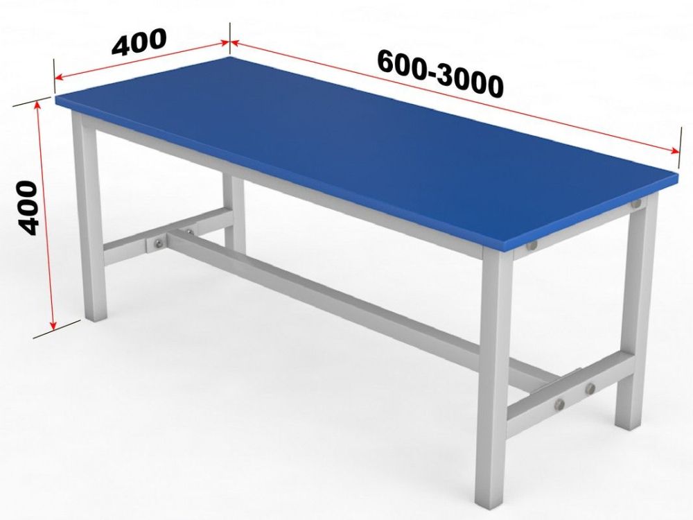 Скамейка для раздевалки без спинки, настил ЛДСП, 150см  Pioner A16370