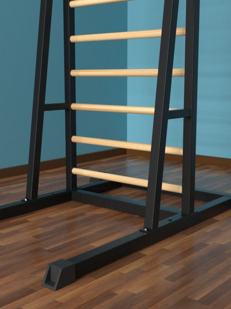 Шведская стенка напольная разборная металл-береза  Pioner A16222