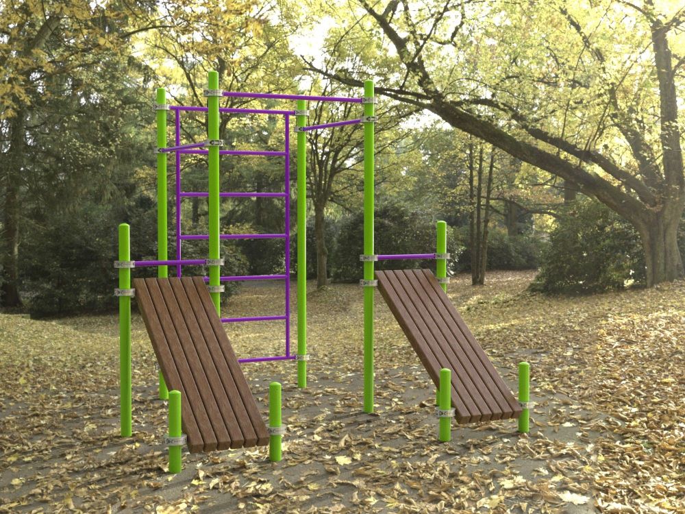 Комплекс тренажеров для занятий Воркаут  Pioner A16693