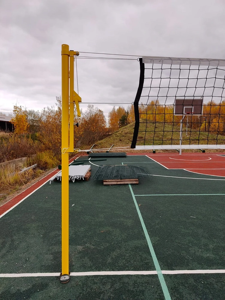 Стойки волейбольные универсальные со стаканами и крышками Pioner A10190