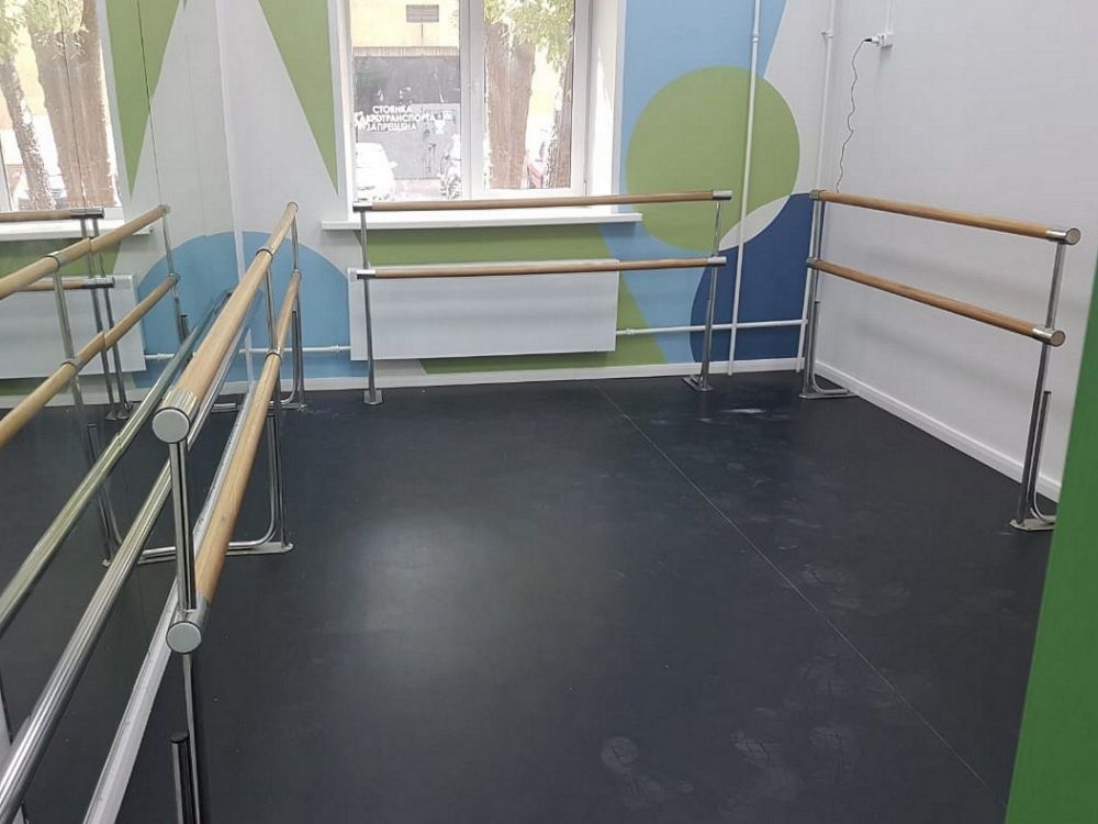 Стойка напольная хореографического станка двухрядного   нержавеющая сталь Pioner A14145