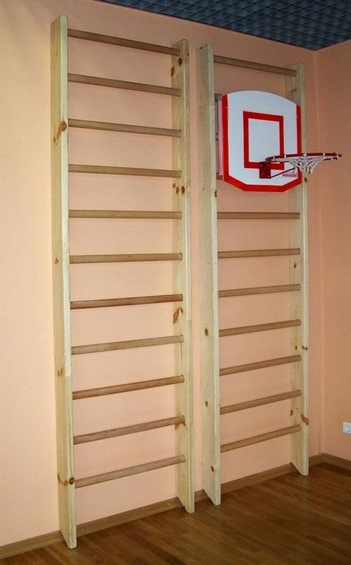 Стенка гимнастическая 3,2х1,0 м, береза\сосна  Pioner A17770