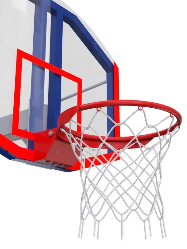 Стойка регулируемая со стритбольным щитом из оргстекла и массовым кольцом  Pioner A13435