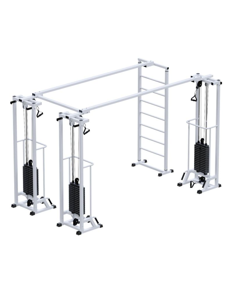 Кроссовер  (стек 3х75кг)+ шведская стенка  Pioner A11941