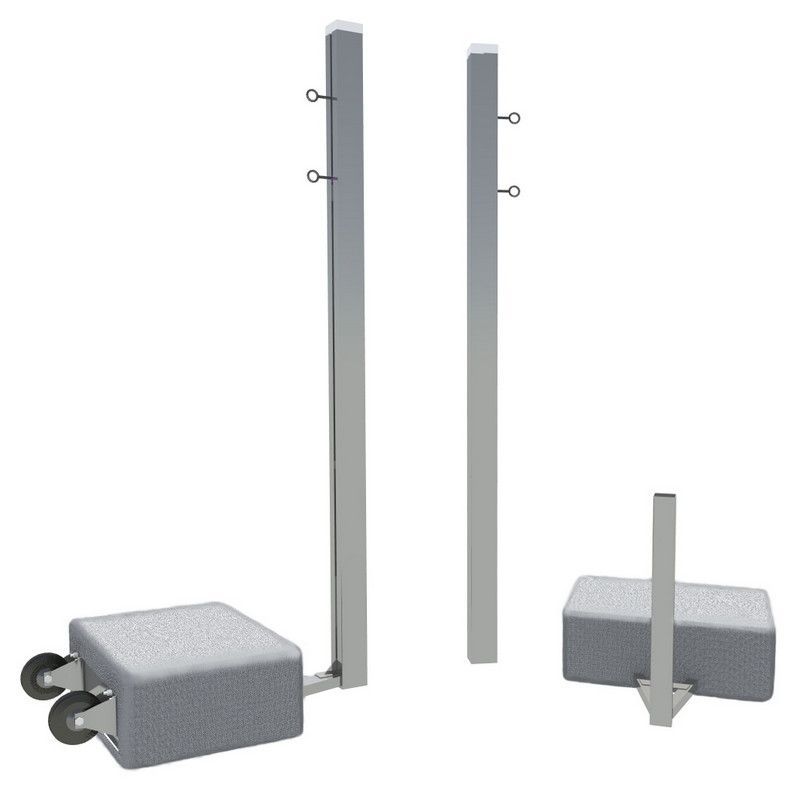 Бадминтонные алюминиевые мобильные стойки Pioner A14472