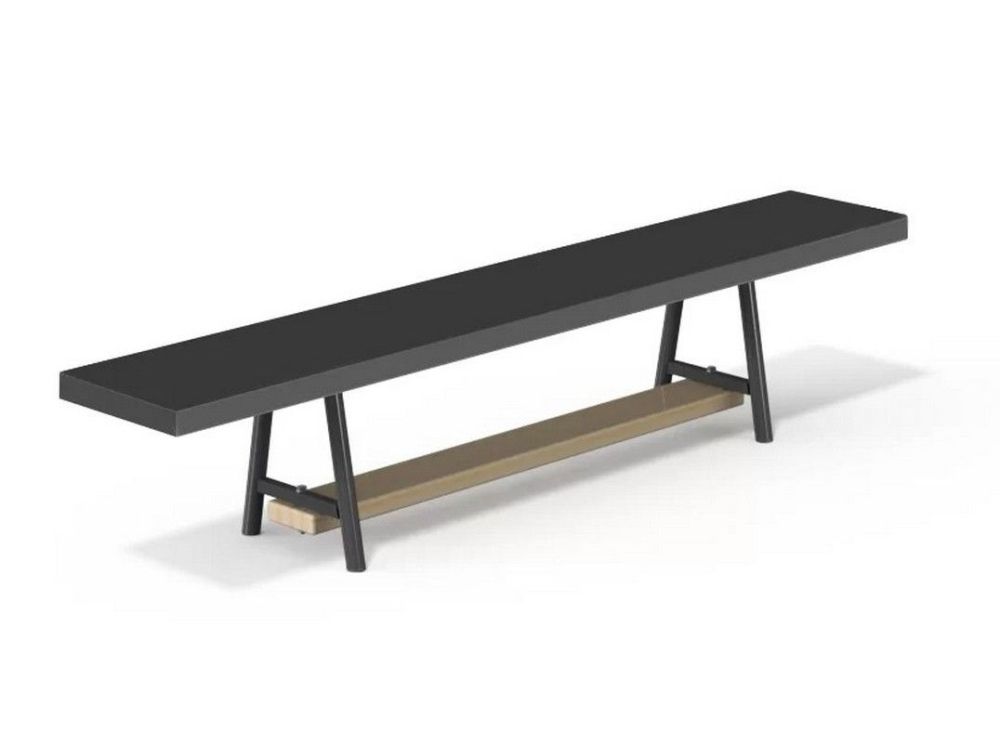 Скамейка гимнастическая мягкая 200 см  (2 нерегулируемые метал. нож.) Pioner A14117