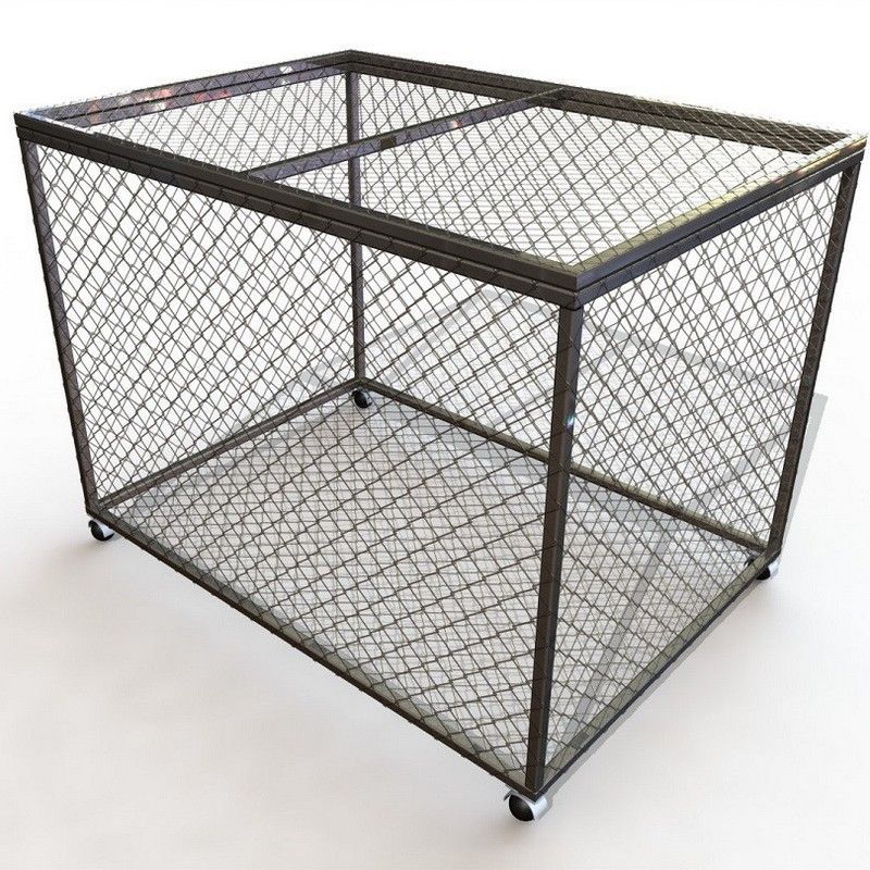 Корзина для хранения мячей передвижная металлическая  (сетка) Pioner A14014