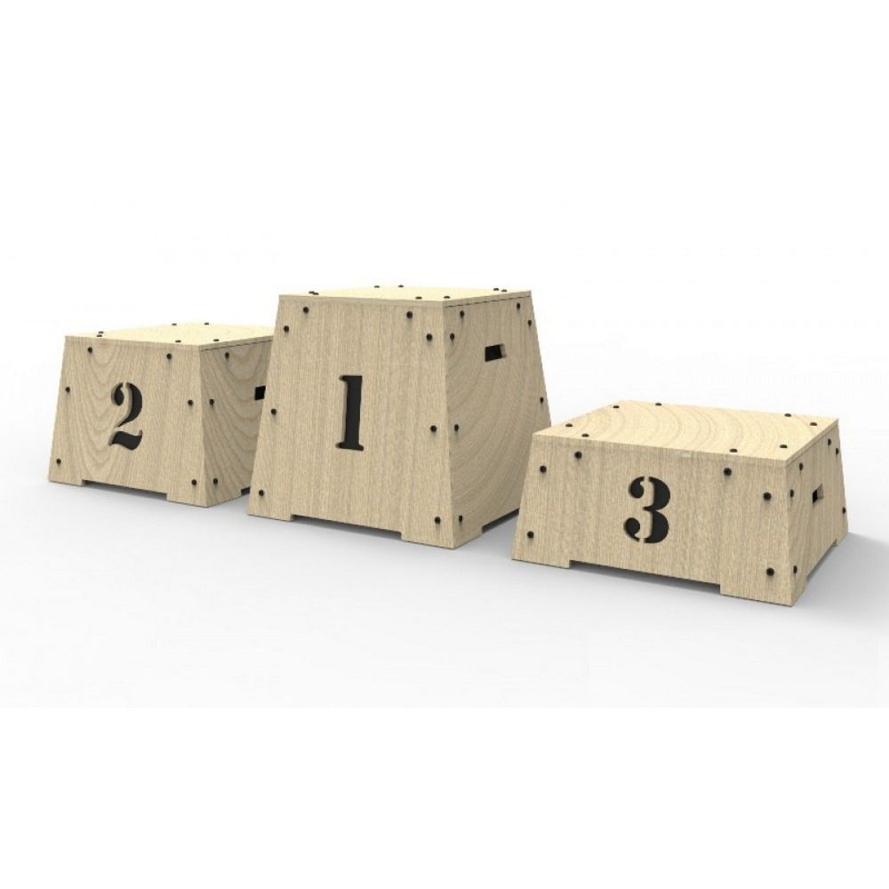 Пьедестал-тумба для кроссфита ПГФ-1 65х65х60см  Образец №1