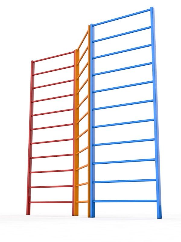 Шведская стенка уличная трехсекционная длина 240 см Pioner A16405