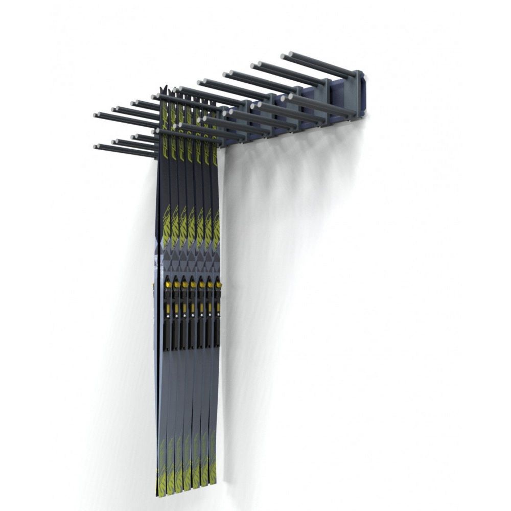 Вешалка Премиум-У для беговых лыж, пристенная 25х235х45см  VBLPY-119