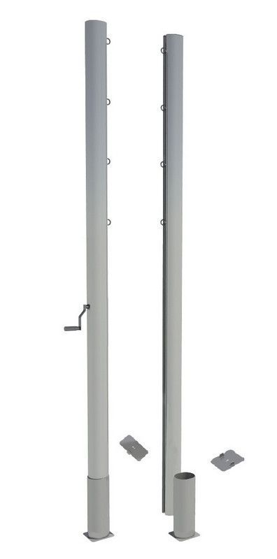 Стойки профессиональные волейбольные со скрытым механизмом натяжения сетки 2-2.5 м Pioner A14450