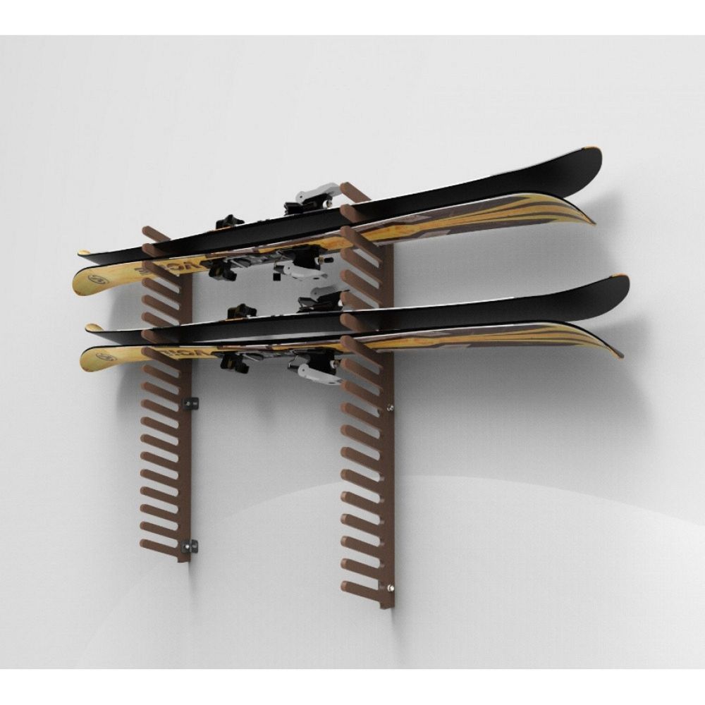 Вешалка Эконом SEF для лыж фрирайда, пристенная 105х80х18см  SEF-18