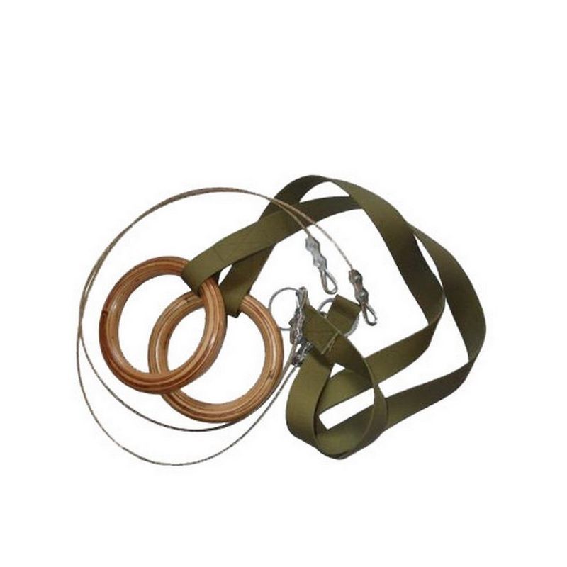 Кольца гимнастические Д = 235мм, с тросом  Pioner A10917