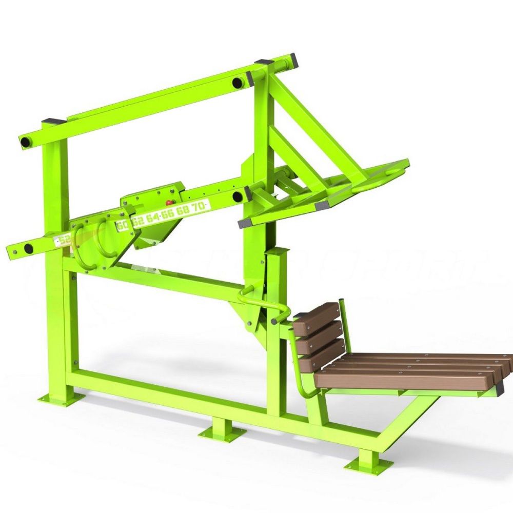 Уличный силовой тренажер для жима ногами с изменяемой нагрузкой Pioner A16969