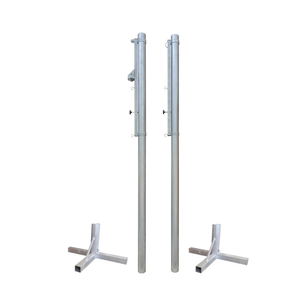 Стойки для пляжного волейбола/тенниса с Т-образными стаканами алюминиевые Pioner A2470058