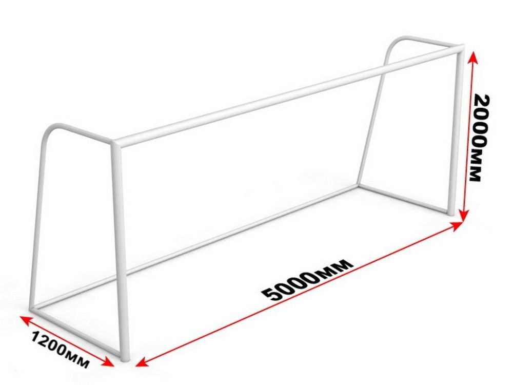 Ворота футбольные юниорские 5х2 м переносные (пара)  Pioner A12580