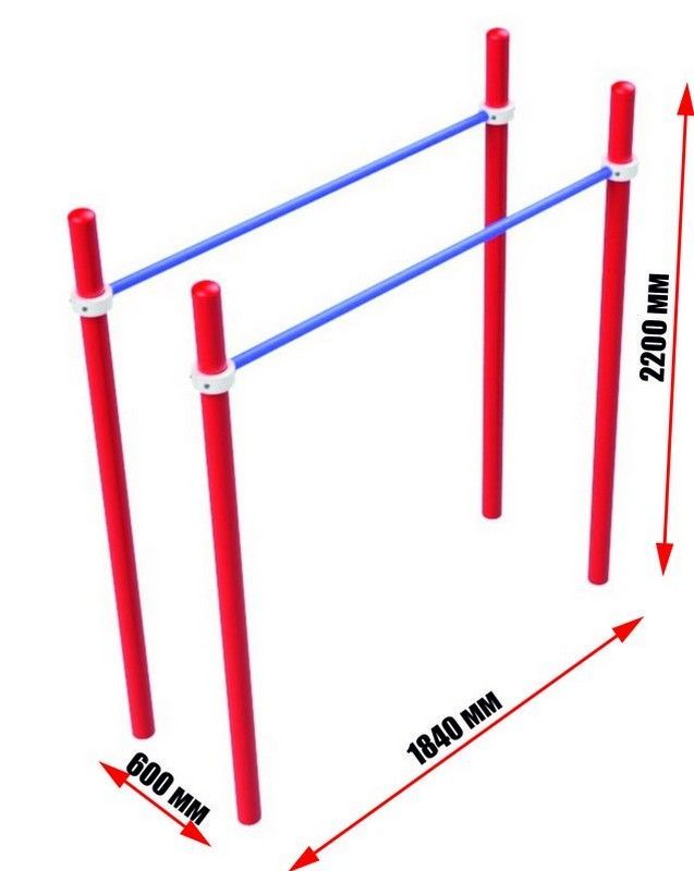 Брусья параллельные  Pioner A16401