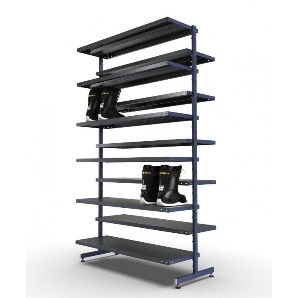 Стеллаж Стандарт для ботинок, двухсторонний 205х125х67см  SBS-44/75