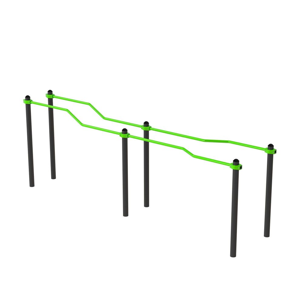 Брусья разноуровневые изогнутые  Pioner A17727