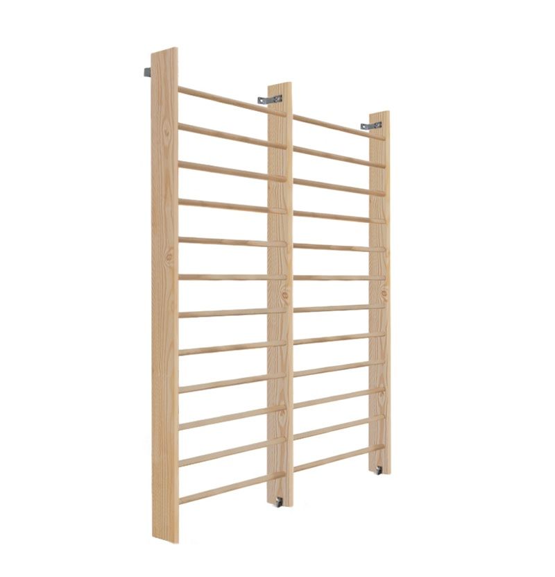 Стенка шведская 2-х секционная 260х200 см, боковина 14 см (массив.сосна) Pioner A15865