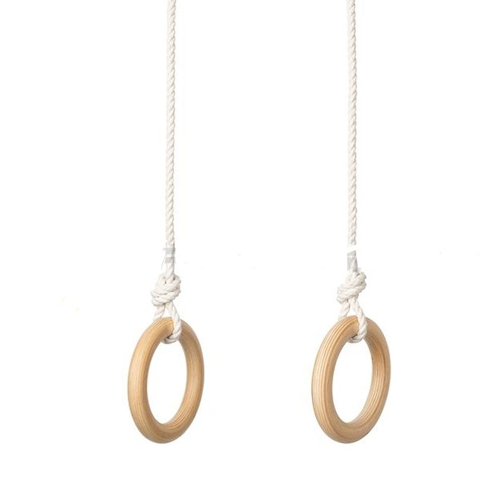 Кольца гимнастические деревянные (фанера 18 мм, покрытие: эмаль, лак или пропитка) Pioner A10993