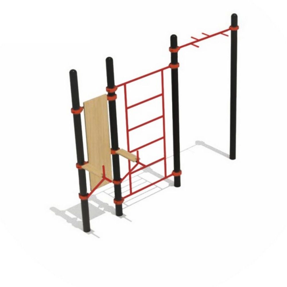 Вертикальный пресс шведская стенка турник  круглый профиль  Pioner A16070