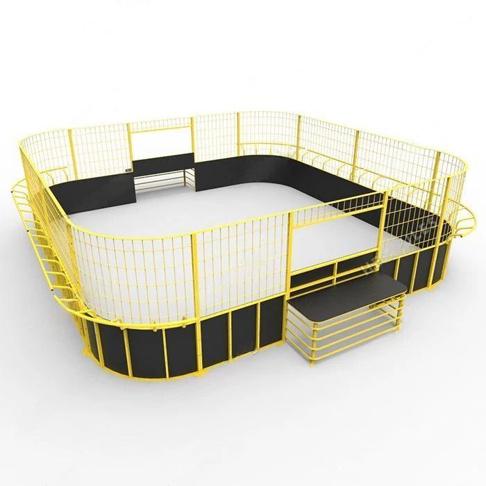 Панна площадка стальная квадратная с высоким бортом