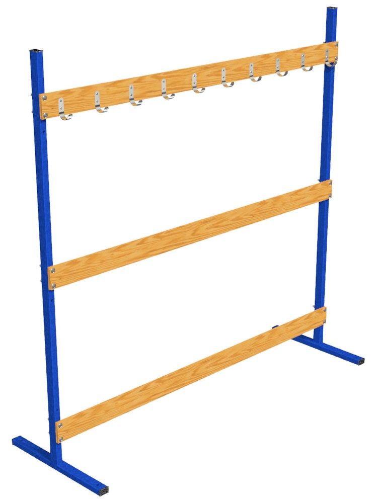 Стеллаж для лыж 150х40х150 cм на 10 пар  Pioner A15350